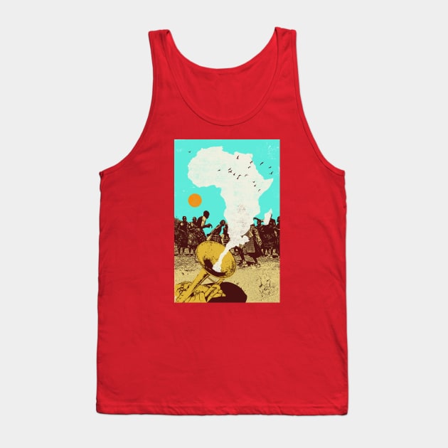 AFRICAN HORN Tank Top by Showdeer